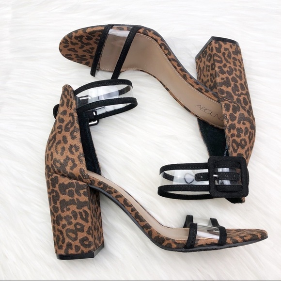 New Abound Adelyn Leopard Block Heel Sandals - Picture 8 of 10